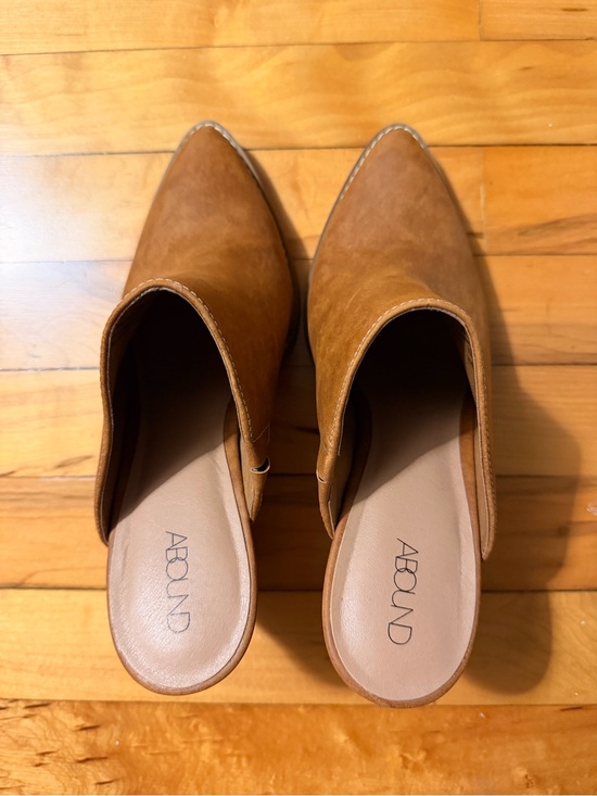 Abound Shoes - Abound Tan Pointed-Toe Slip-On Mules